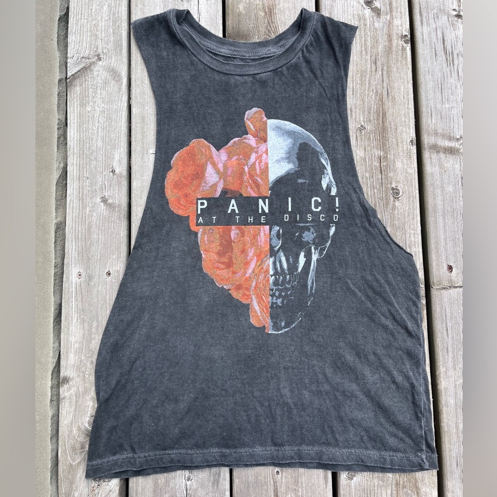 Panic At The Disco Oversized Skeleton Tank Top Size Small